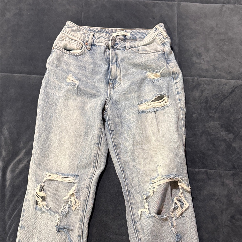 PacSun Light Blue Distressed Boyfriend Jeans